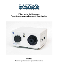 Thumbnail of document Manual - Fiber Optic Light for High Intensity Sight & Light Combo